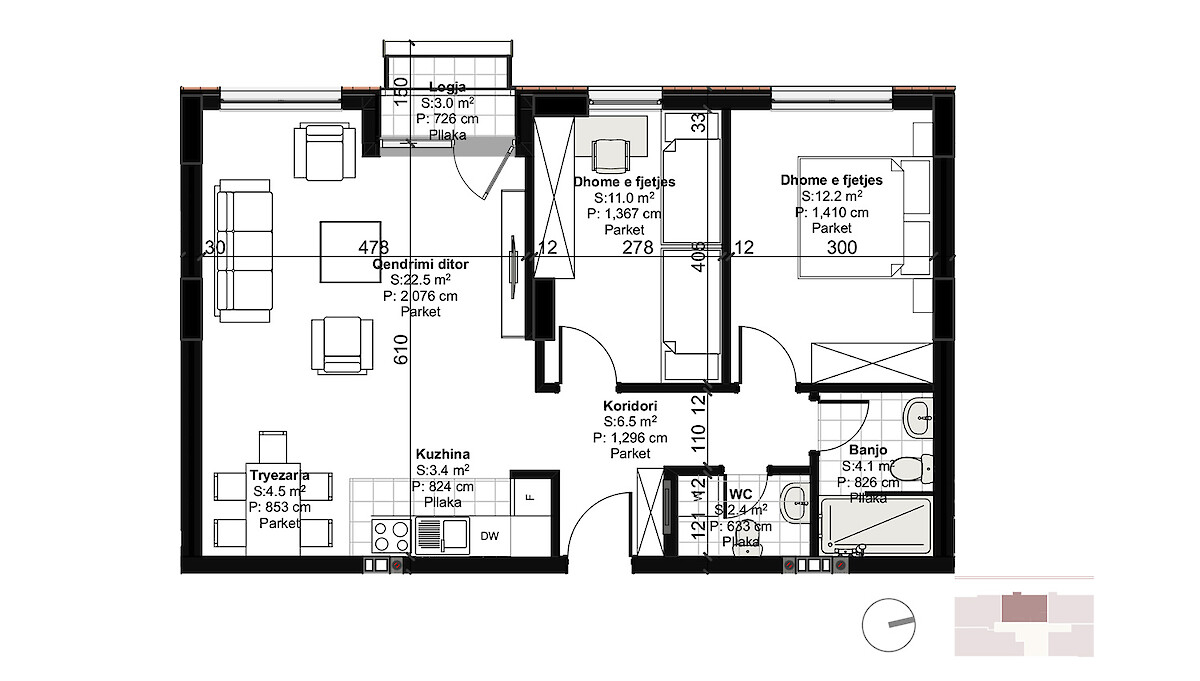 Apartment 79.8