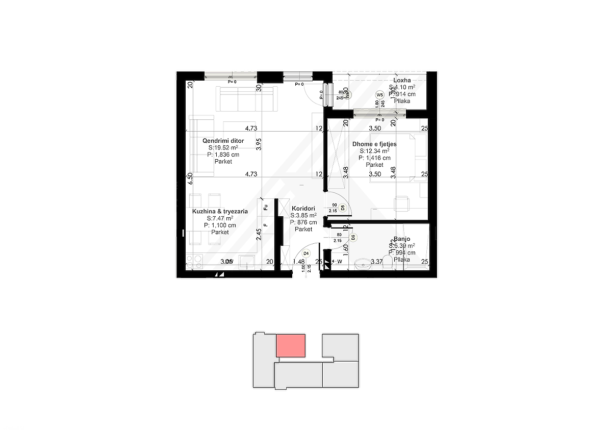 Apartment 60.8