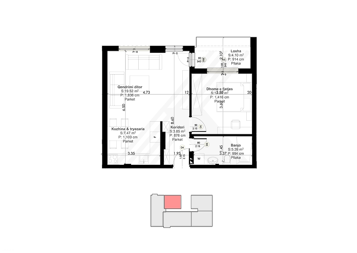 Apartment 62.9