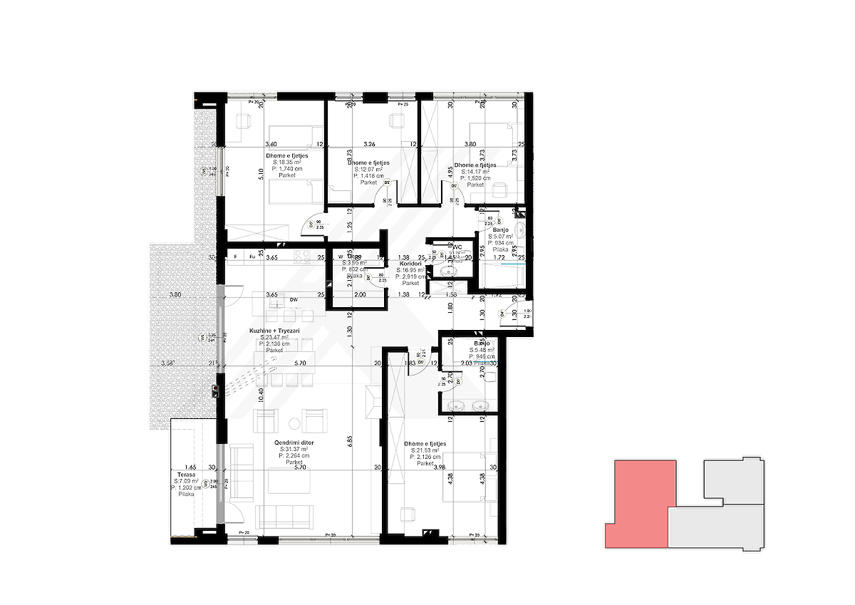 Apartment Penthouse 182.5