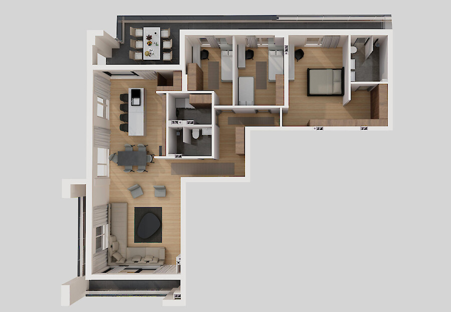 Banesa penthouse 206.4